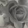 Muriva Black Grey Rose Floral Bloom Flowers Silver Glitter Shimmer Feature Wallpaper