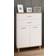 VCM Highboard "Lindas" Weiß/Honig-Eiche Lagerschrank