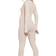 PrettyLittleThing Structured Contour Ribbed Long Sleeve Jumpsuit - Ecru