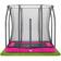 Salta Trampoline Comfort Edition Ground- rechteckig 214 x 153cm Schutzrand Pink