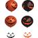 Amscan Latex Balloons Smiling Pumpkin Orange/Black 6-pack