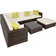 tectake 403838 Outdoor Lounge Set, 1 Table incl. 6 Sofas