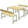 Plus 185582-1 Cafésæt, 1 borde inkl. 2 stole & 2 sofaer