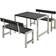 Plus 185582-1 Cafésæt, 1 borde inkl. 2 stole & 2 sofaer