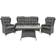 Venture Design Washington Loungeset, 1 Bord inkl. 2 Stolar & 1 Soffor