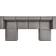 modway Mingle Vegan Sofa 37" 6pcs 4 Seater