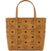 MCM Aren Top Zip Shopper Mini - Cognac