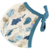 Joha Helmet Print Of Trees - Off-White And Blue