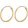 Pernille Corydon Micro Plain Hoops - Gold