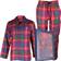 Gant Flannel Pajama Set Gift Box - Ruby Red