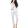 Leveret Women's Classic Pajamas - White