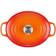 Le Creuset Volcanic Signature Cast Iron Oval med lock 4.1 L