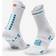 Compressport Pro Racing V4.0 Run High Socks Unisex - White/Fjord Blue