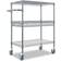 Alera Three-Tier Wire Trolley Table 18x34"