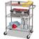 Alera Three-Tier Wire Trolley Table 18x34"