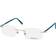 Montblanc Sunglasses MB 0221 O- 009 Silver/Transparent Blue