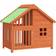 vidaXL hundehus 96x60,5x87 massivt fyrretræ brun