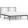 vidaXL black, 160 200 cm/with headboard Metal Bed Frame Headboard Bed Base Mattress Foundation
