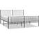 vidaXL headboard & footboard Metal Bed Frame with Headboard Base