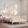 vidaXL brown, 120 Bed Frame Headboard
