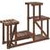 vidaXL brown, 90 cm/without wheels Flower Stand Plant Stand Flower Pot Holder Planter Rack Fir