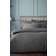 Bianca Cottonsoft 180 Thread Count Duvet Cover Grey, Black (200x200cm)