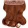 Lullabellz Thick Curly Clip In Hair Extensions 16 inch Copper Red