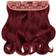 Lullabellz Thick Curly Clip In Hair Extensions 16 inch Burgundy