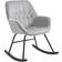 Homcom Modern Grey Rocking Chair 88cm