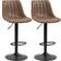 Homcom Set Of 2 Microfiber Retro Tub Bar Stool 110cm 2pcs