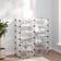 vidaXL Transparent 17.3 x 12.6 x 68.5 in Shoe Rack