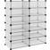 vidaXL Transparent 17.3 x 12.6 x 68.5 in Shoe Rack