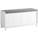 SoBuy Cabinet with 2 Sliding Doors Gray/White