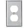 Leviton Plate Duplex 1g Ss