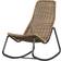 Woood Outdoor, Rattan/Sort metal Gyngestol