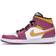 Nike Air Jordan 1 Mid Dia De Los Muertos GS - White/Fuchsia/Orange/Black