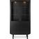 Skovby SM307 Black Stained Oak Vitrineskab 98x182cm