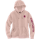 Carhartt Men's Loose Fit Midweight Logo Sleeve Graphic Hoodie - Ash Rose