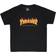 Thrasher Magazine Kid's Flame Logo T-shirt - Black