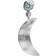 Stine A Big Dot Bella Moon Earring - Silver/Blue