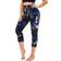 Gayhay Women's High Waisted Capri Leggings - Graffiti Pattern