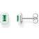 Thomas Sabo Octagon Stud Earrings, Green, Women