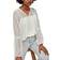 Vila Dobby Sleeve Blouse - White
