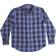 Smith's Workwear Men's Buffalo Pocket Flannel Button-Up Shirt - Bluebay/Black