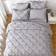 Pintuck Bed Linen Gray (274.3x259.1)