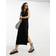 Object Collectors Item Objjamie S/L Long Dress Noos Ribbade klänningar Black