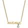 Fossil Sadie Name Chain Necklace - Gold/Transparent