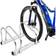 Dunlop bike rack for two bicycles floormount 26.5 x x 32.5 silver