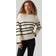 Vero Moda Striped Crew Neck Jumper in Fine Knit