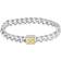 HUGO BOSS Caly Monogram Square Bracelet - Silver/Gold